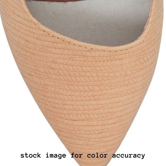 BC REBEL SLIP ON FLATS POINTED TOE ASYMMETRICAL VAMP NEUTRAL NUDE SIZE 7 NWT - Picture 13 of 16